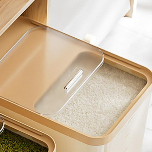 Bin De Arroz Cubo De Arroz Soporte Versátil De Cereal S