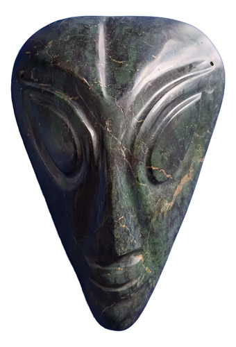 Mascara De Piedra Jade - Diseño Alien Extraterrestre - Unica