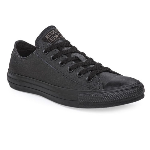 Zapatillas Converse All Star Toda Negra Cuero Vacuno! 2019!