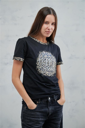 Remera Algodón Hippie Soul Mini Lentejuelas Gu36103 Arizona