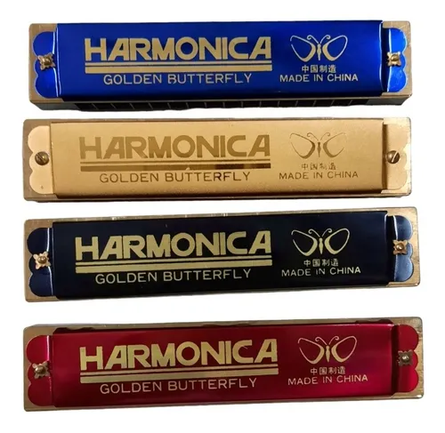 Golden butterfly harmonica deals