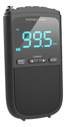 Radio Digital Para Personas Mayores Receptor De Audio Gris