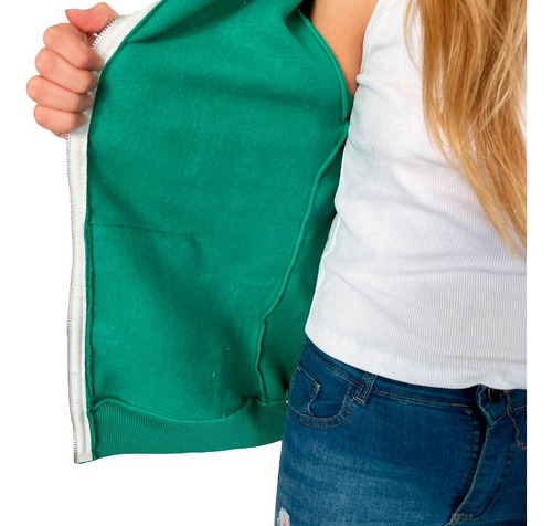 Imagen 5 de 10 de Canguro Malibu Friza Mujer Verde