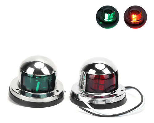 - Led Boat Navigation 8, Señal Roja/verde, Acero Inoxidable