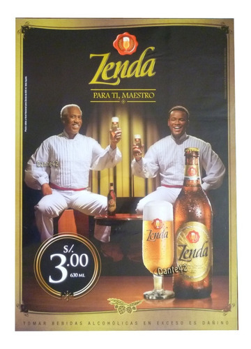 Dante42 Poster Antiguo Publicidad Cerveza Zenda 2008