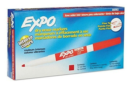 Sanford Ink Company Low Odor Dry Erase Marker, Fine Point, R