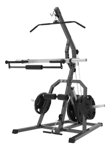 Multigym Sonnos 15 En 1 Para Discos + Con Accesorios Estructura Gris oscuro Tapizado Negro
