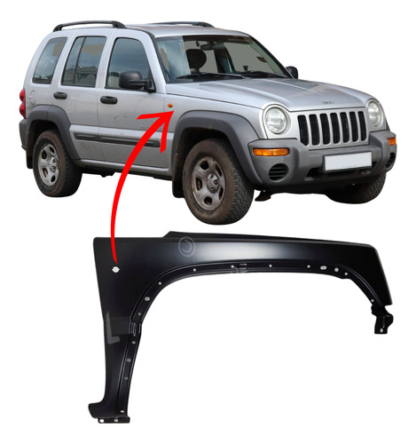 Paralama Cherokee Sport 2002 2003 2004 Direito