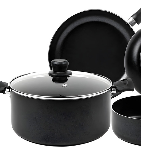 Imagen 3 de 6 de Batería Olla Sartenes Y Cazo T-fal Thermo Spot Set Durabase