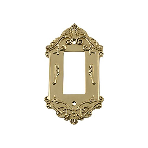 719941 Victorian Switch Plate With Single Rocker, Polis...
