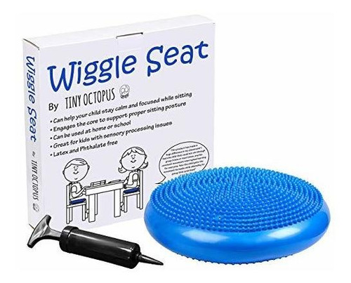 Imagen 1 de 8 de Asiento Wiggle - Cojín De Silla Sensorial Inflable Para