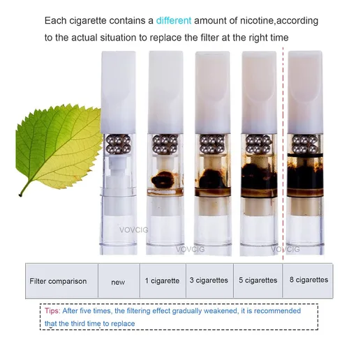 Filtros De Cigarrillos Desechables Vovcig Color Blanco