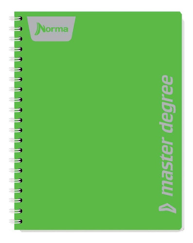 Libreta Espiral Do 100h Cuadro 7 Norma Master Degree 2 Pz