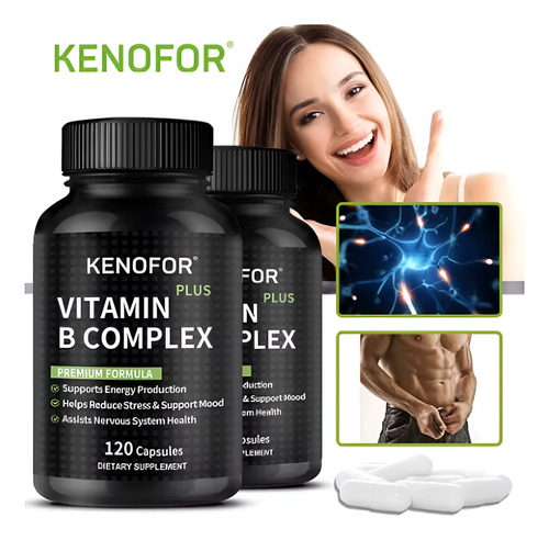 Kenofor Vitamina B Complex Cápsulas 120 Unidades Suplemento