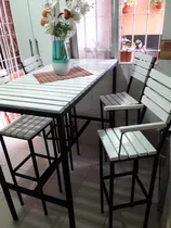 Comprar Desayunador, Bar, Mesa Y Taburetes Altos Interior\u002Fexterior