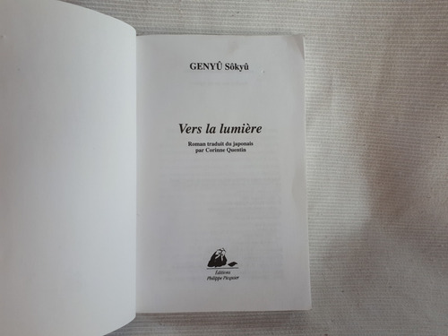 Imagen 4 de 6 de Vers La Lumiere Genyu Sokyu Picquier Poche En Frances