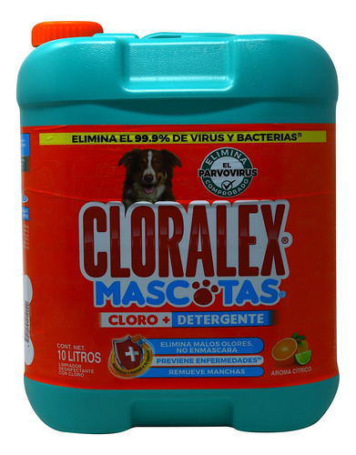 Limpiador Líquido Cloralex Mascotas 10 L 