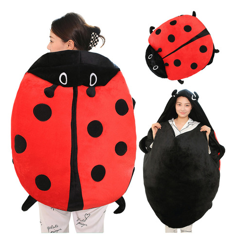 Almohada Portátil Que Libera El Estrés Para Ladybug Cute
