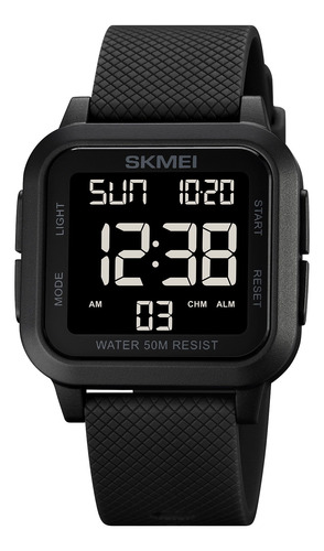 Reloj Skmei Simple Rectángulo Hombre Deportivo Cronómetro