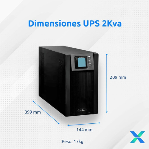 Imagen 4 de 8 de Ups Online Doble Conversion Kaise 2kva 1800w Modo Eco Fp 0.9