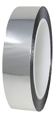 Cinta Adhesiva Metalizada Plateada 2cm X 65m