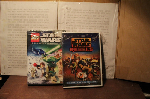 Pack 2 Dvd Star Wars Disney Rebels + Lego Amenaza Padawan