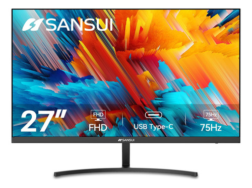 Monitor Sansui De 27 Fhd 1080p 75hz Con Conexión Usb Tipo C