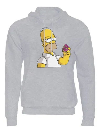 Buzo Canguro Gris Simpson Homero Dona Hombre Mujer Ni os