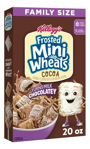 Cereal Kellogg's Importados Varios Sabores Frosted Mini Wheats Cocoa