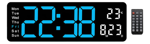 Reloj Digital, Reloj De Mesa, Reloj Despertador Azul