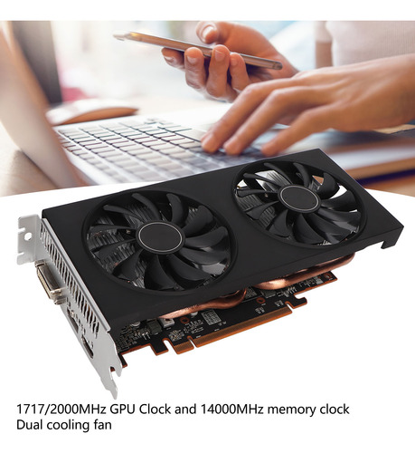 Tarjeta Gráfica Gddr6 Para Juegos, 8 Gb, 256 Bits, 2000 Mhz,