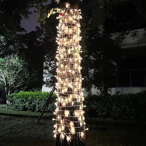 Brastoy Pisca-pisca De Natal Fio De Fada Solar Led 200 Lâmpadas 20m