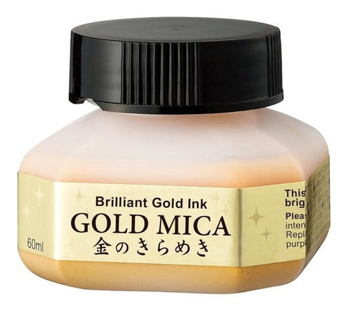 Kuretake Gold Mica Tinta Dorada (60 Ml)