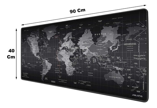 Imagen 1 de 10 de Mouse Pad Mapa 400 X 900 X 4 Mm Tapete Texturizado Pc Para Escritorio Mesa Gamer Juegos Gran Agarre Anti Derrape
