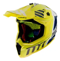 Comprar Cascos De Motos Cross Mt Falcon Warrior Amarillo E Hro\u002Fls2