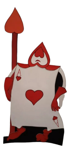 Imagen Para Decorar Personajes Alicia Carta Poker Corazón
