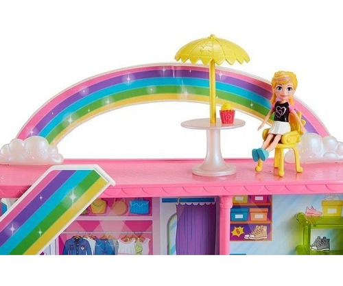 Boneca Polly Pocket Shopping Center Com 30 Acessórios Mattel