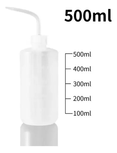 Pizeta Plástico 500ml Tatuar Piseta Limpieza C- Azul
