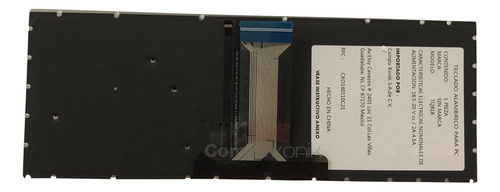 Teclado Hp 14-bs 14-bs002la 14-bs003la 14-bs004la Lum Esp