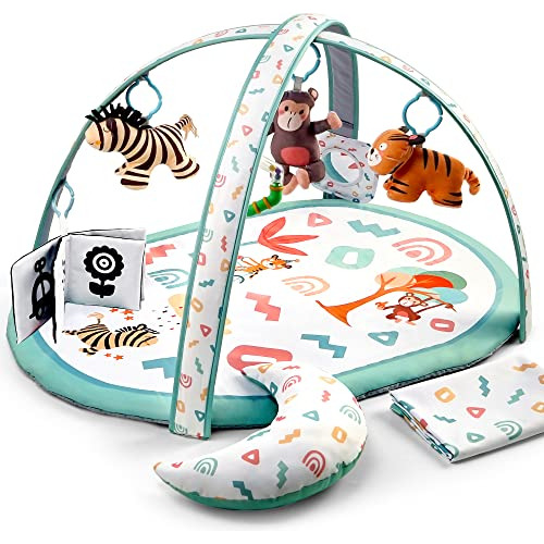 Kompoll Baby Play Gym 7 In 1 Baby Activity Gym Mat With 2 Wa