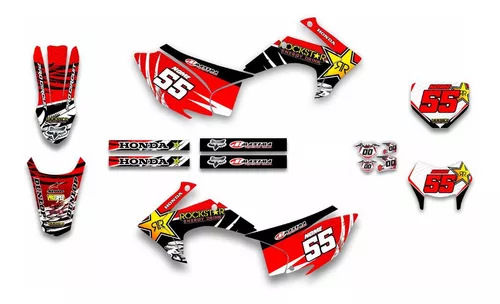 Kit Adesivo Moto Cross Trilha Crf 230 0,20mm Biker Lm272