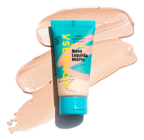 Base Líquida Matte Vegana Tono 50 Adversa