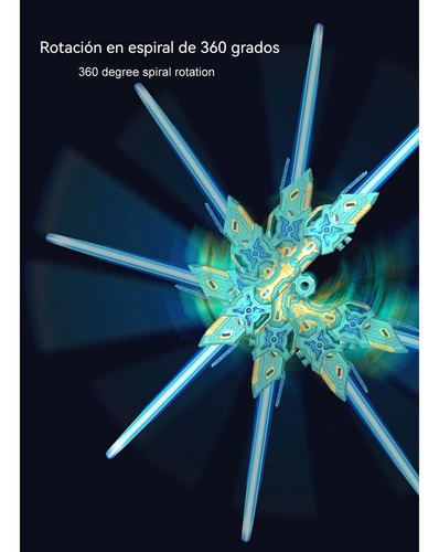 Juguetes Para Niños Telescópicos De Doble Cabeza Laser Sword Color Negro