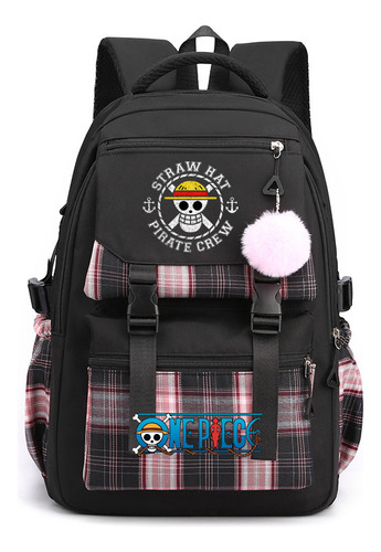 Mochila Escolar Anime One Piece Luffy Elements