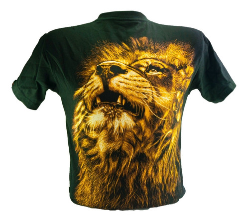 Camisetas De Animales (león Estampado)