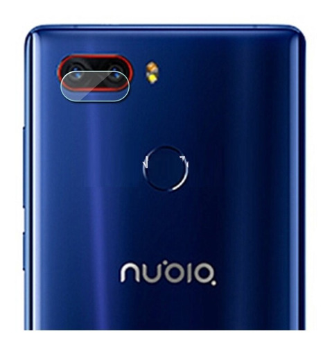 Imagem 2 de 4 de Pelicula Protetora Câmera Traseira Nubia Z17s Tela 5.73
