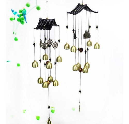 Imagen 4 de 12 de 20pcs Campanas De Metal Antiguas Para Bricolaje Lucky Wind