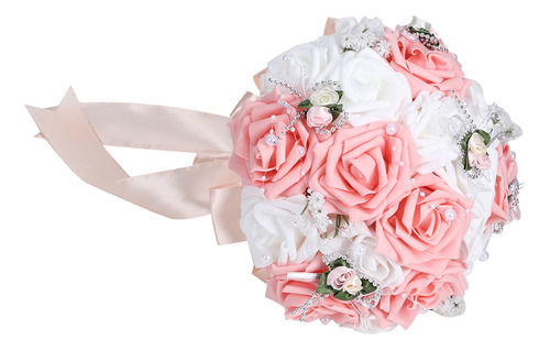 Ramo De Boda De Simulación Artificial Para Novia Con Flores