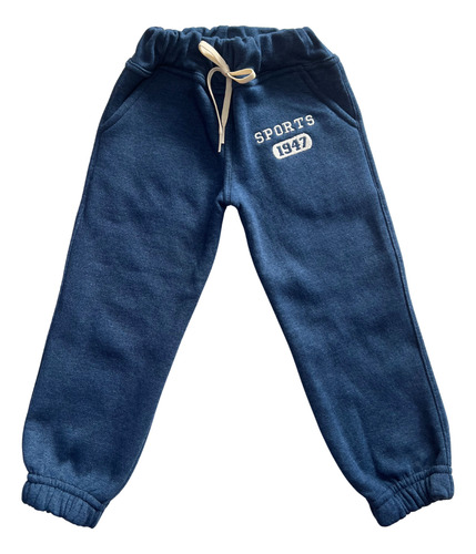 Conjunto Deportivo Iy Pants Cerrado Nyc Algodon Niño Mezclilla Bordado 2