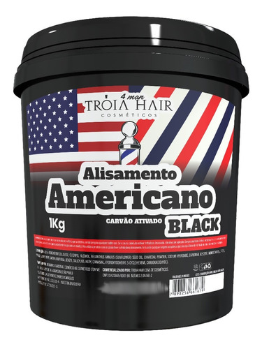 Alisamento Americano Black - Relaxamento P/ Cabelo 1kg Elfa